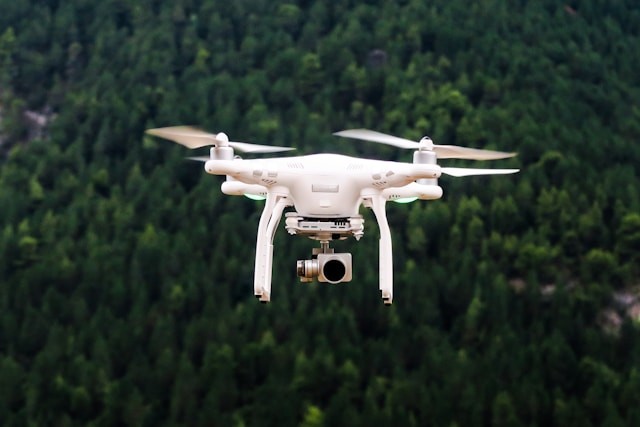 drone dans les airs