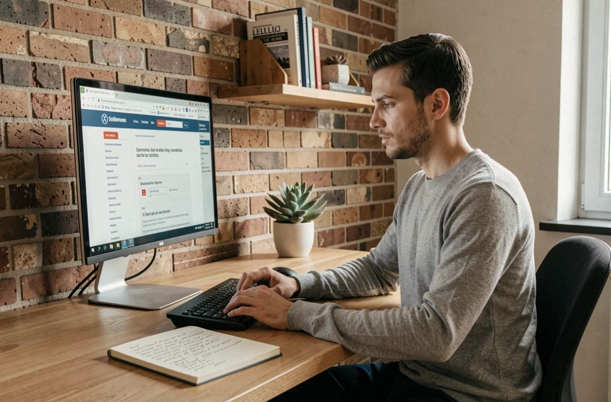 Freelance recherchant le statut juridique idéal pour exonérer ou minimiser ses cotisations URSSAF en ligne